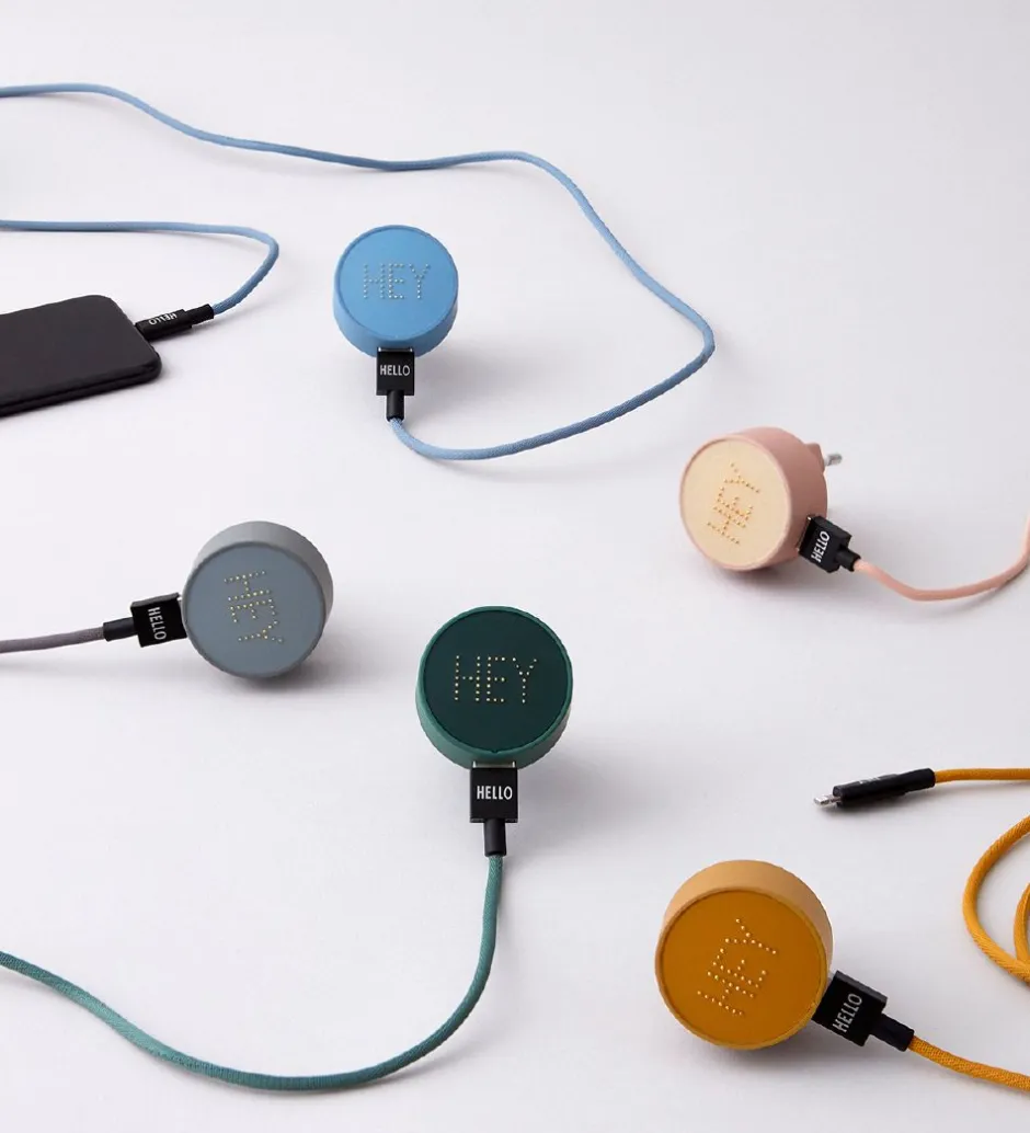 Adaptere Og Opladere*Design Letters Opladerkabel - iPhone - USB-A/Lightning - Dusty B