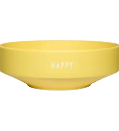 Skåle*Design Letters Skål - Large - Favorite - Happy - Gul