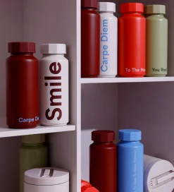 Termoflasker|Spisetid*Design Letters Termoflaske - 500 ml - Smile - Pastel Beige