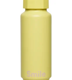 Termoflasker*Design Letters Termoflaske - 500 ml - Smile - Gul