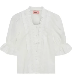 Konfirmationstøj*Designers Remix Skjorte - Velma Lace - Cream