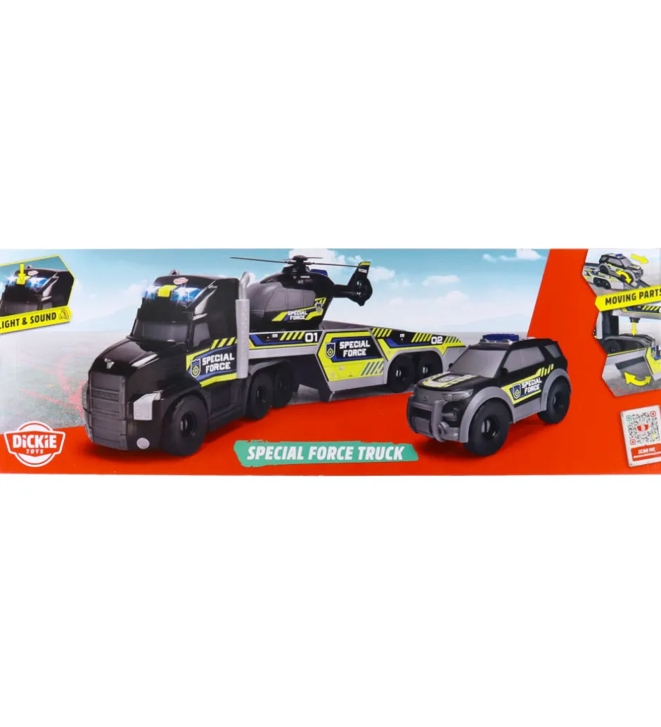 Biler, Tog Og Køretøjer*Dickie Toys Bilsæt - Special Force Truck - Lyd/Lys
