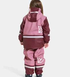 Børn Didriksons Didrikson Regntøj m. Fleece - Boardman - PU - Heather Pink
