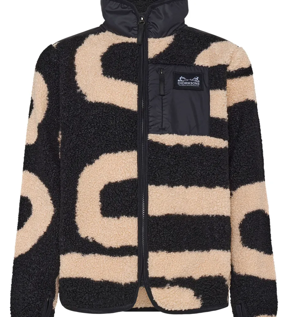 Fleece*Didriksons Fleecejakke - Exa - Path L Black