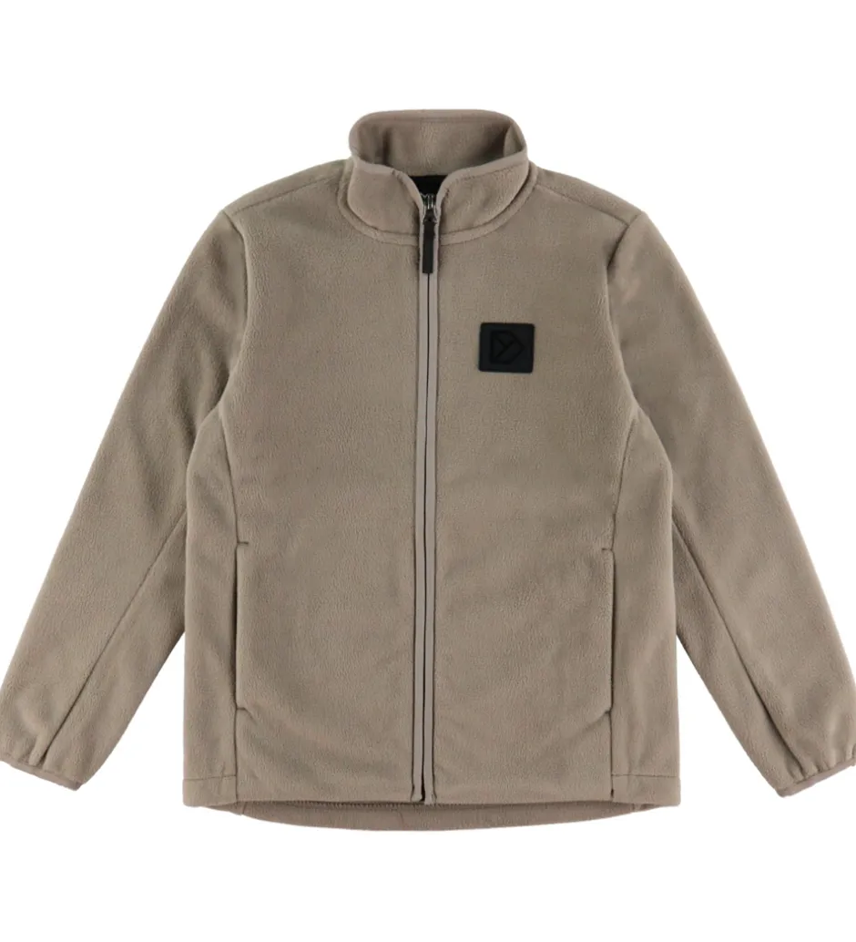 Fleece*Didriksons Fleecejakke - Malakit - Ash Brown