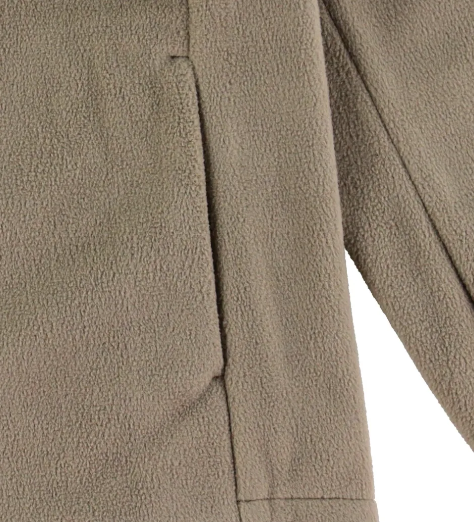 Fleece*Didriksons Fleecejakke - Malakit - Ash Brown