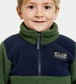 Fleece*Didriksons Fleecetrøje - Gosig - Light Moss