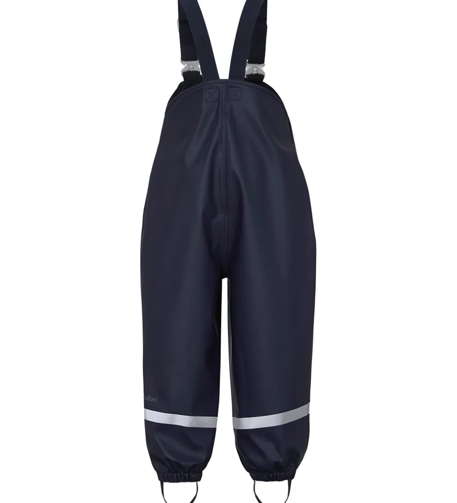 Børn Didriksons Regnbukser m. Seler - PU - Plaskeman - Navy