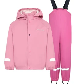 Regntøj*Didriksons Regntøj m. seler - PU - Slaskeman - Light Heather Pin