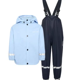 Regntøj*Didriksons Regntøj m. Seler - PU - Slaskeman - Light Sea Blue