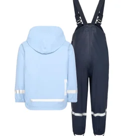 Regntøj*Didriksons Regntøj m. Seler - PU - Slaskeman - Light Sea Blue