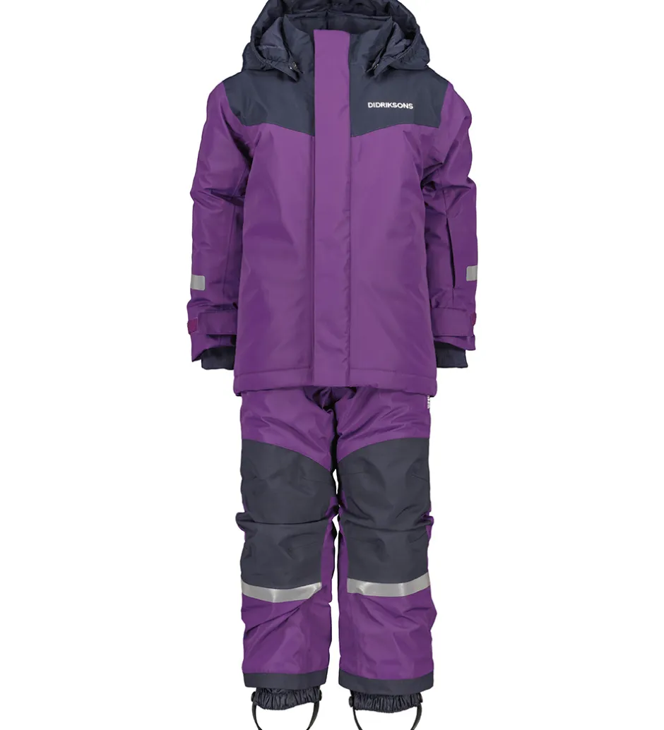 Børn Didriksons Skisæt - Skare - Royal Purple