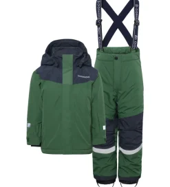 Børn Didriksons Skisæt - Skare - Pine Green