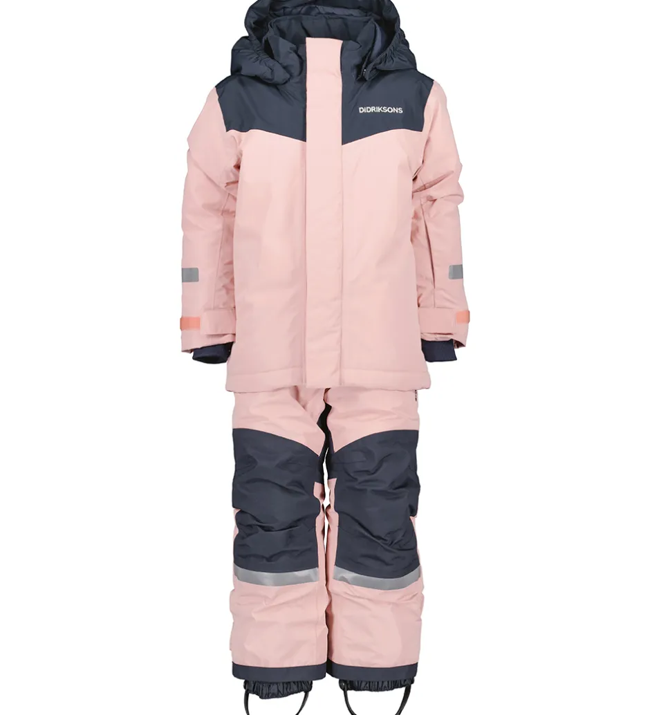 Børn Didriksons Skisæt - Skare - Dusty Pink