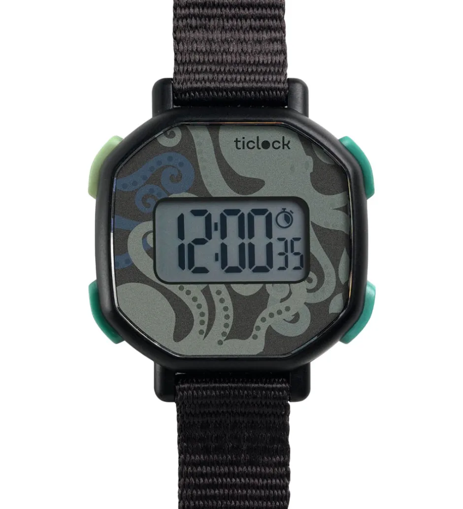 Ure*Djeco Armbåndsur - Black Octopus