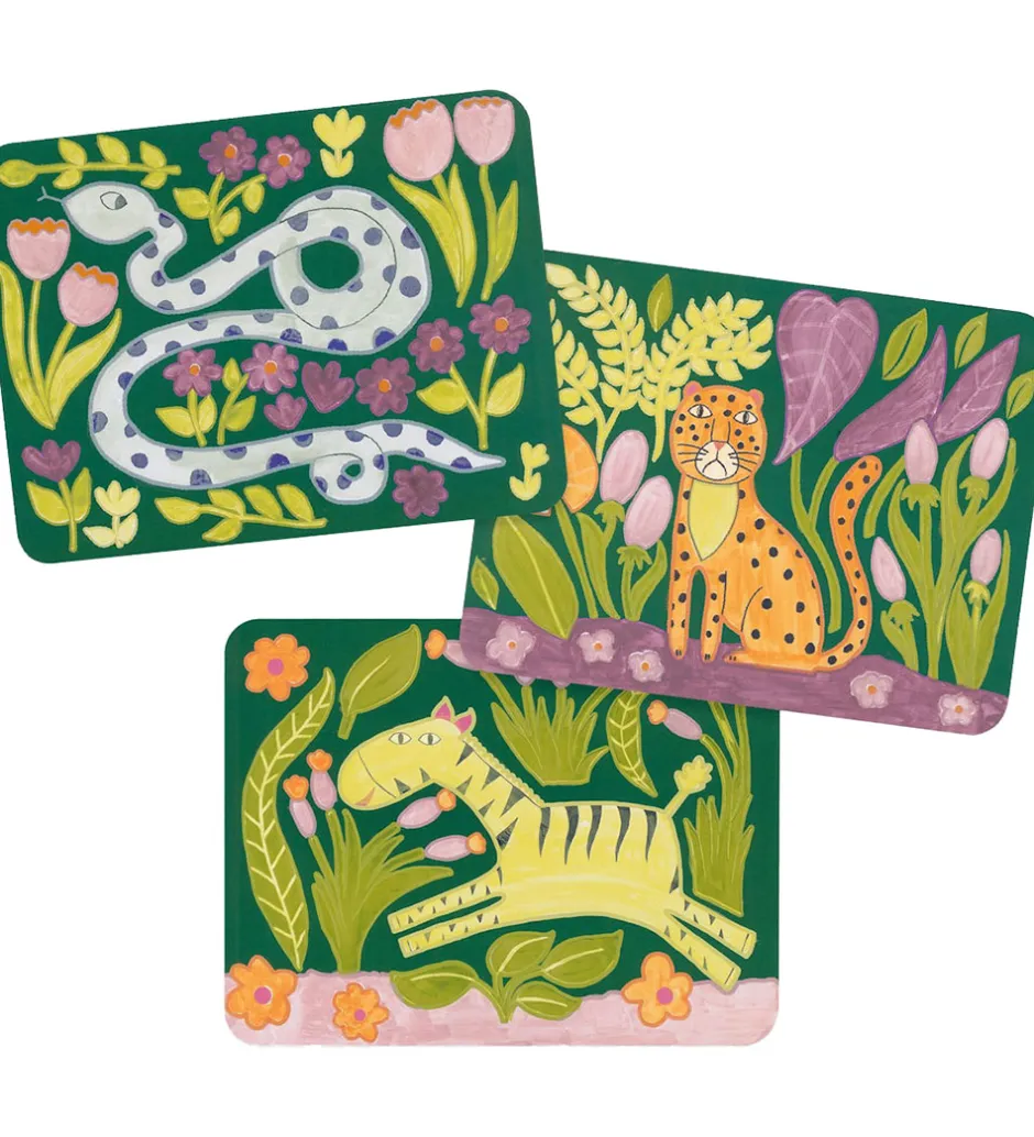 Skriveredskaber*Djeco Farvesæt - Palette Painting - Wild Ones