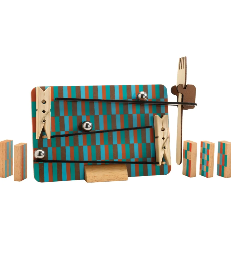 Kuglebaner*Djeco Kuglebane - Træ - Zig & Go - 14 dele - Fork