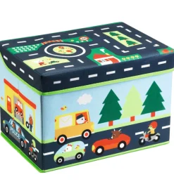 Djeco Opbevaringskasse - 35x25x25 cm - Biler