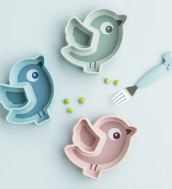 Tallerkener*Done by Deer Snacktallerken - Silikone - Stick & Stay - Birdee -