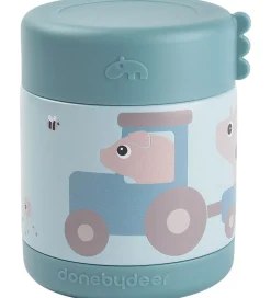 Madkasser*Done by Deer Termobeholder - 300 ml - Tiny Farm - Blå