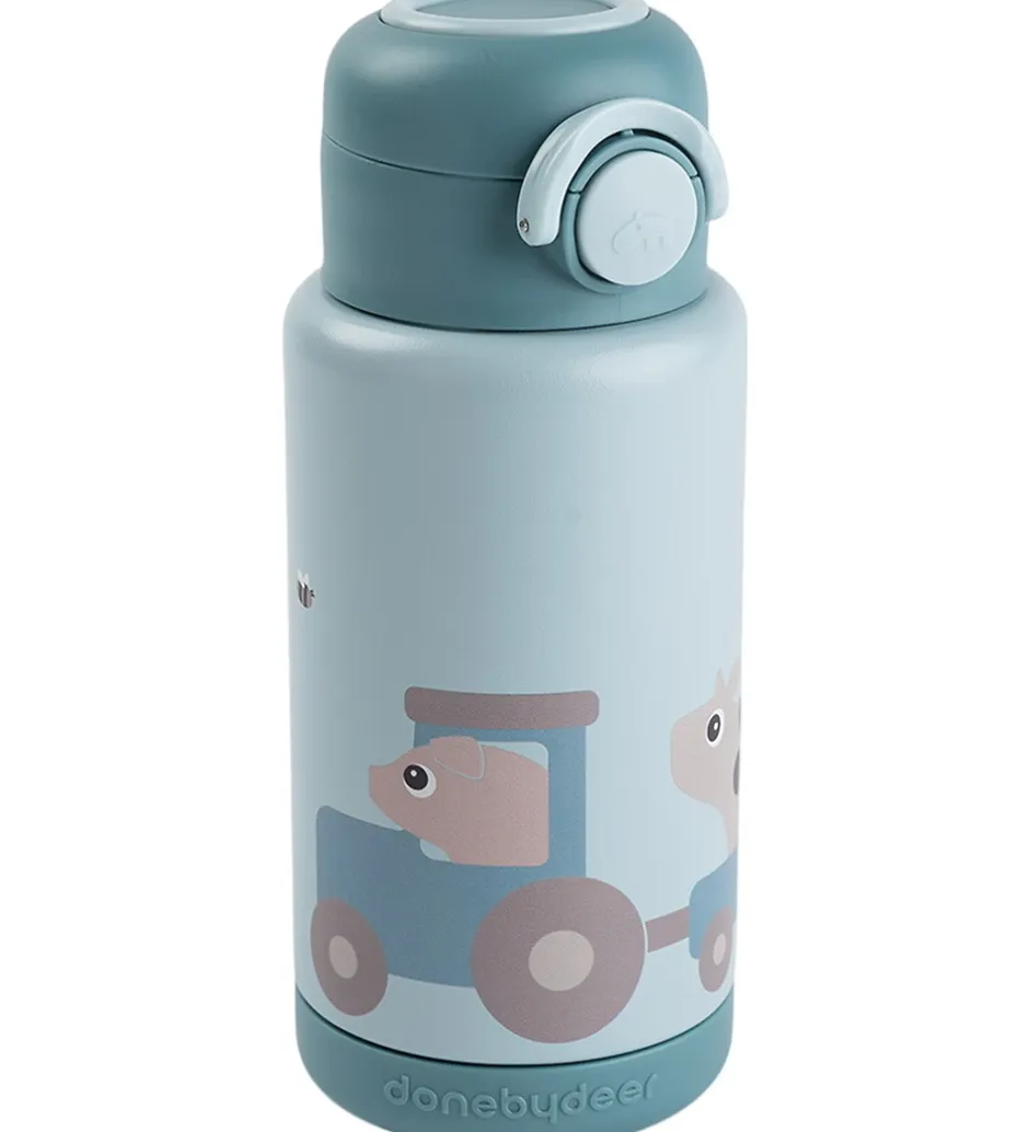 Done by Deer Termoflaske - 340 ml - Tiny Farm - Blå