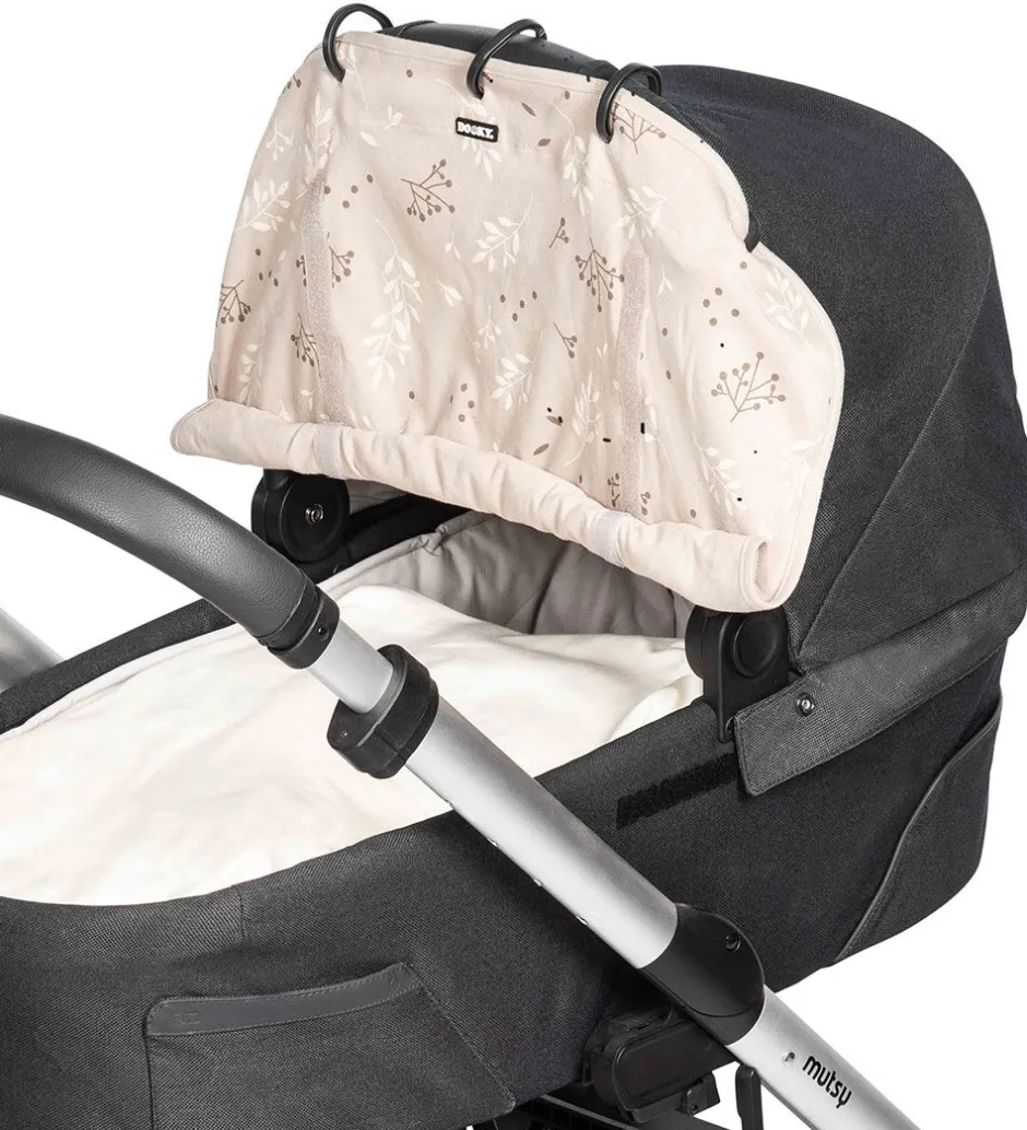 Solsejl|Klapvogne*Dooky Solsejl - Universal - UV50+ - Romantic Leaves Beige