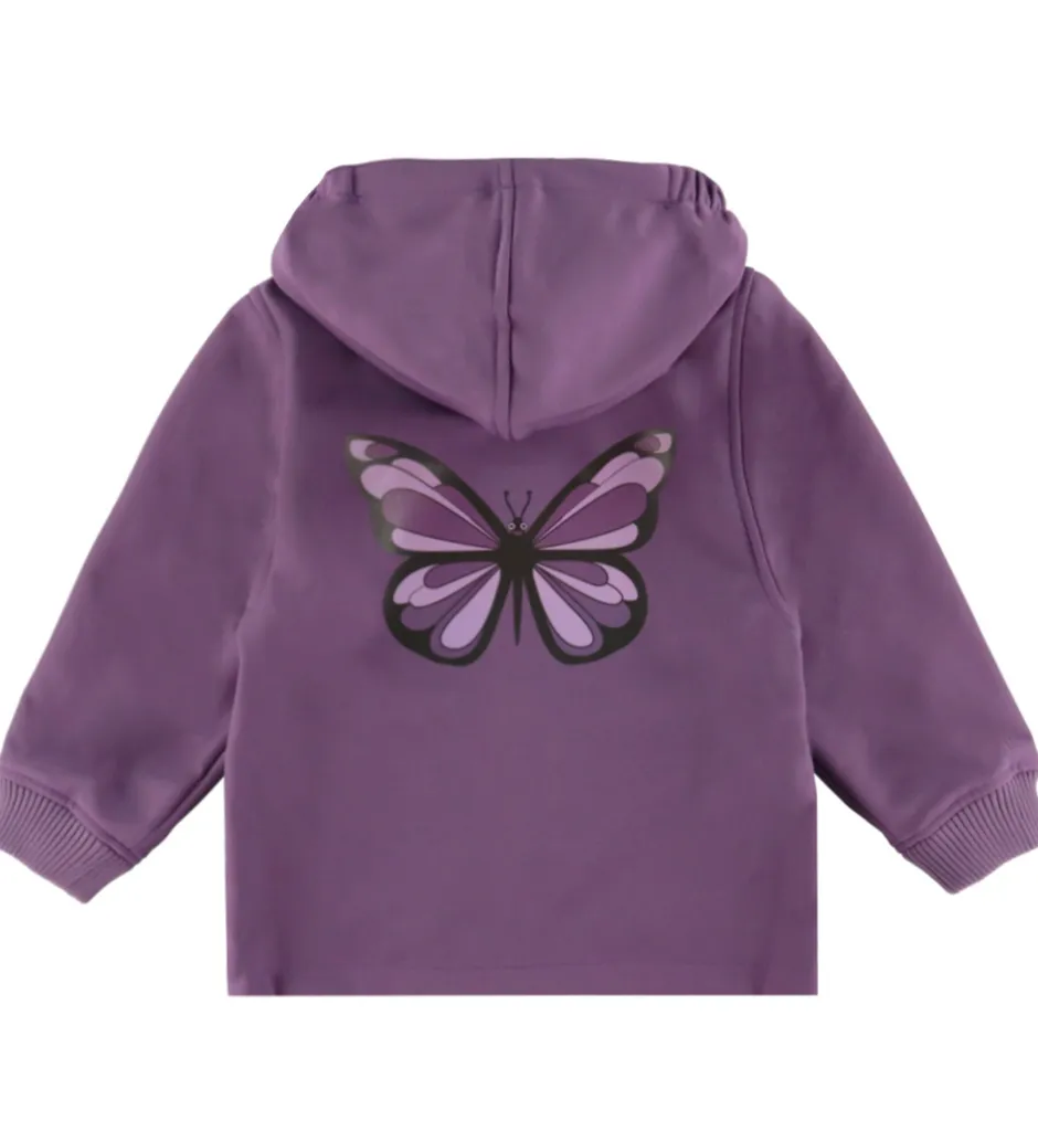 Børn DYR -Cph Softshelljakke - evild - Lavender m. Sommerfugl