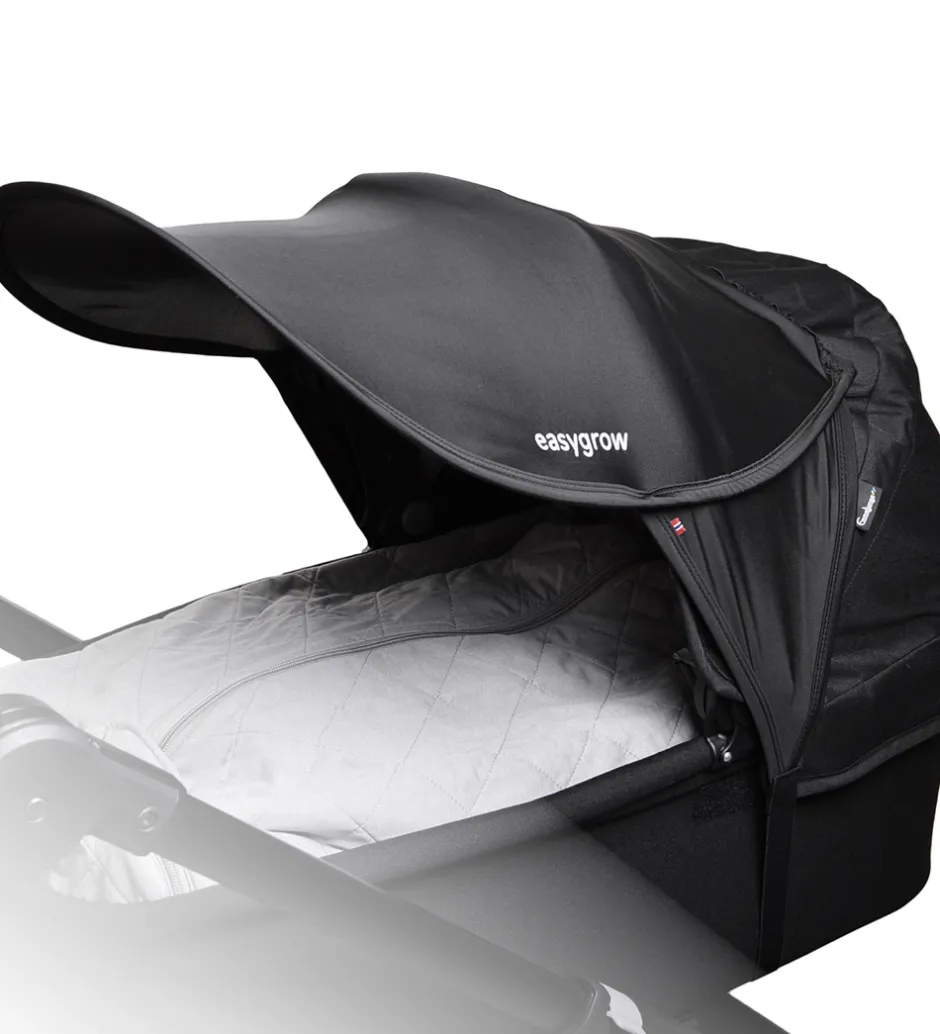 Solsejl|Klapvogne*Easygrow Solskærm Til Barne/klapvogn - Universal - UV50+ - Sort