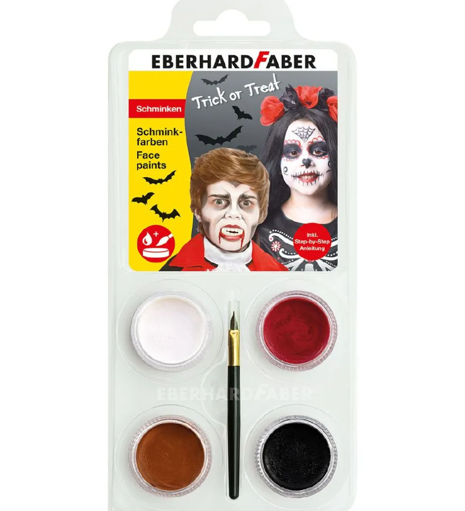 Sminke*Eberhard Faber Ansigtsmaling - 4 Farver - Dracula