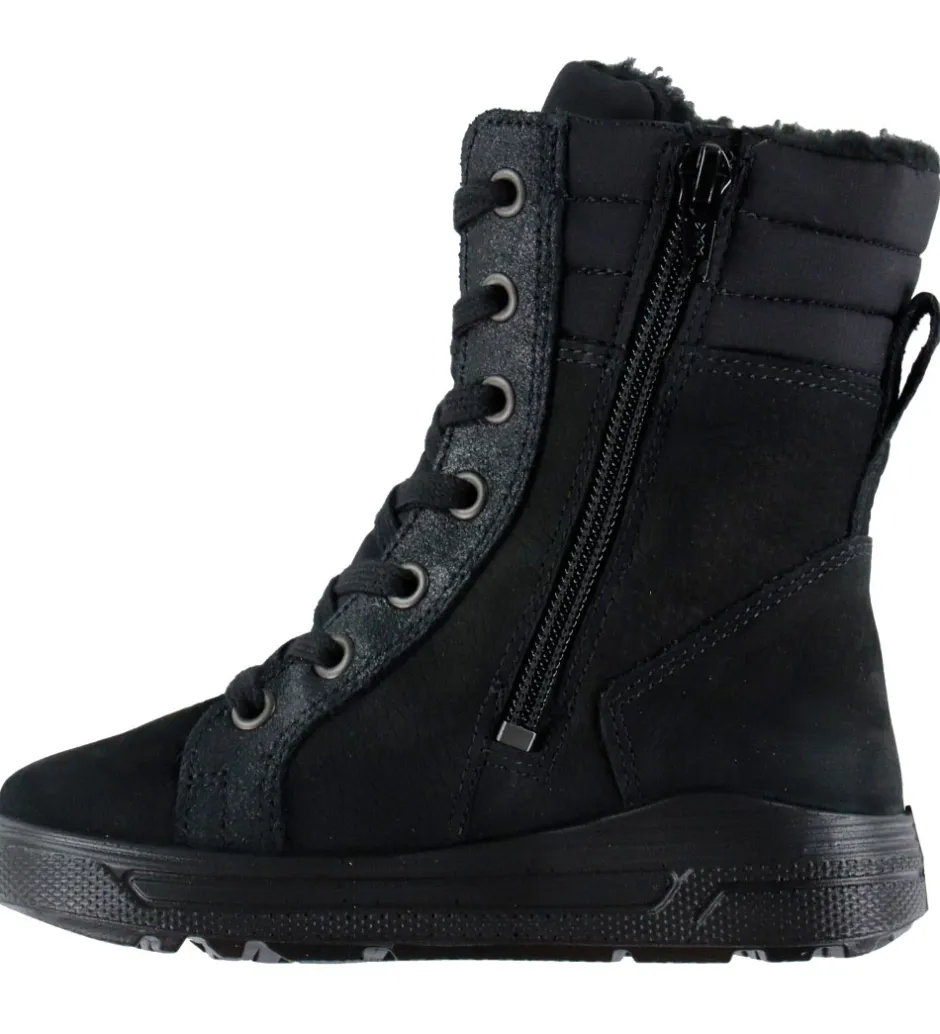 Vinterstøvler*Ecco Vinterstøvler - Urban Snow K Lace Up - Sort