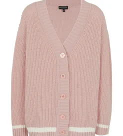 Børn Emporio Armani Cardigan - Strik - Burnished Lilac m. Hvid