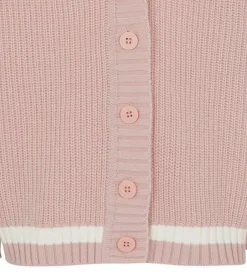 Børn Emporio Armani Cardigan - Strik - Burnished Lilac m. Hvid