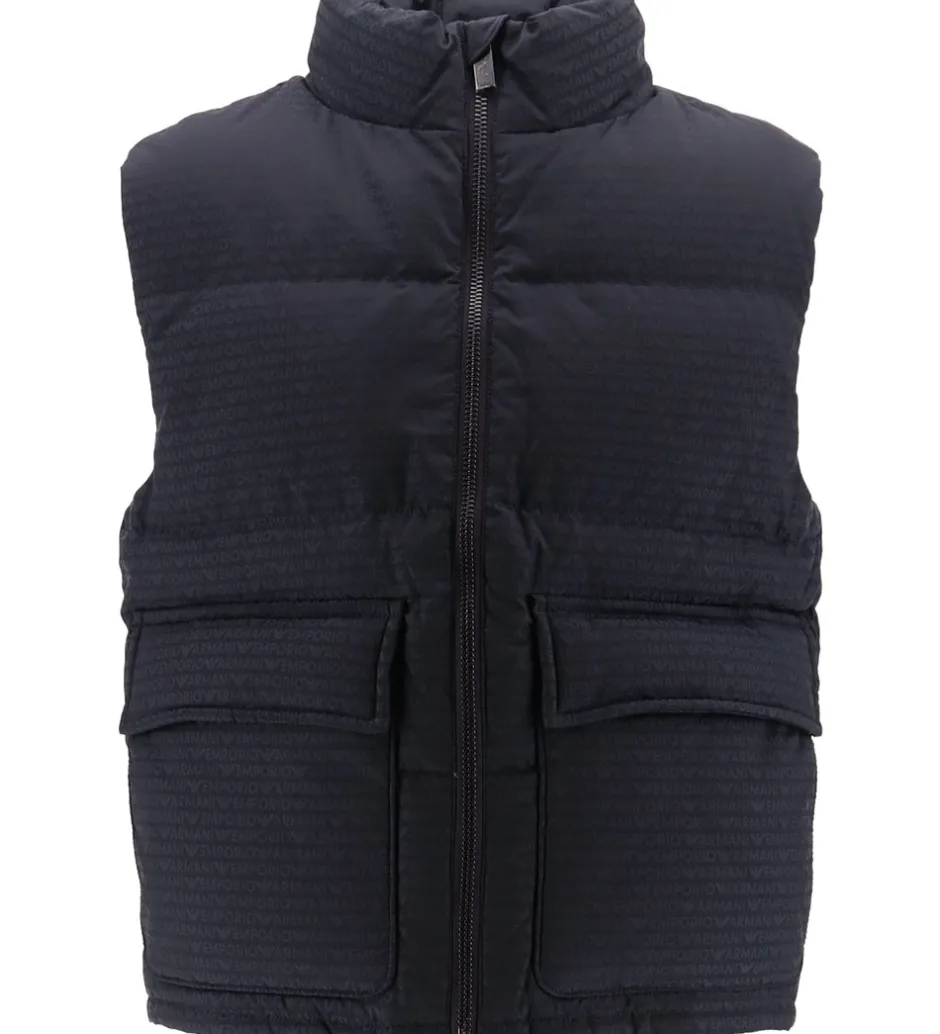 Børn Emporio Armani Dunvest - Navy m. Logoer