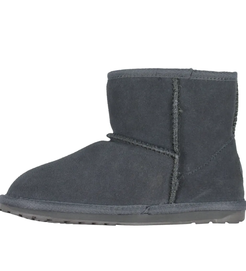 Bamsestøvler*EMU Australia Bamsestøvler - Wallaby Mini - Charcoal