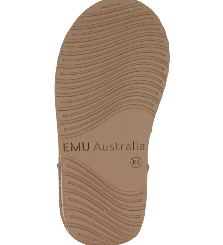 Bamsestøvler*EMU Australia Bamsestøvler - Chestnut m. Hjort