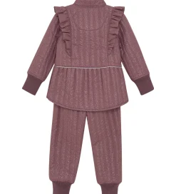 Termotøj*En Fant Termotøj - Rose Taupe m. Flæser/Glitter