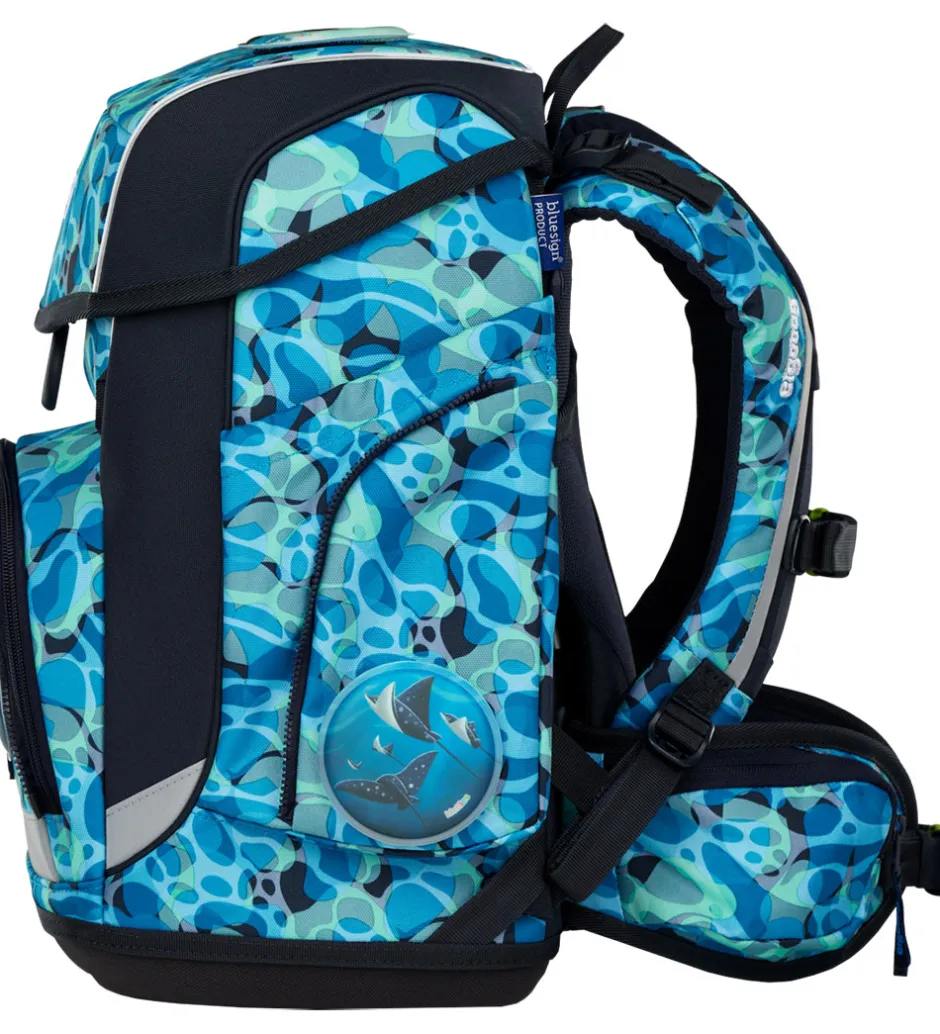 Skoletasker*Ergobag Skoletaskesæt - Cubo - Ocean DiveBear