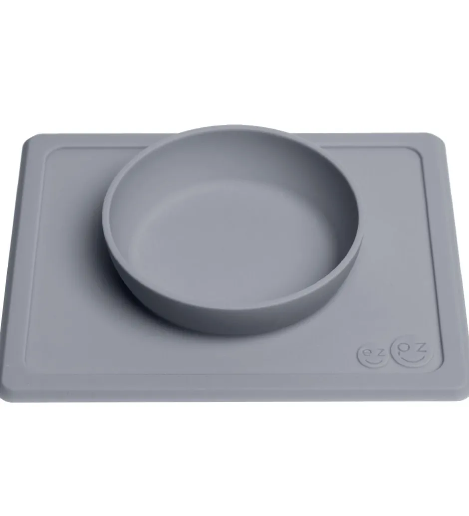 Dækkeservietter*EzPz Happy Mini Bowl - Silikone - Grå