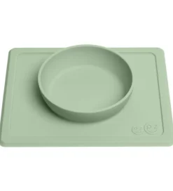 Dækkeservietter*EzPz Happy Mini Bowl - Silikone - Støvet Grøn
