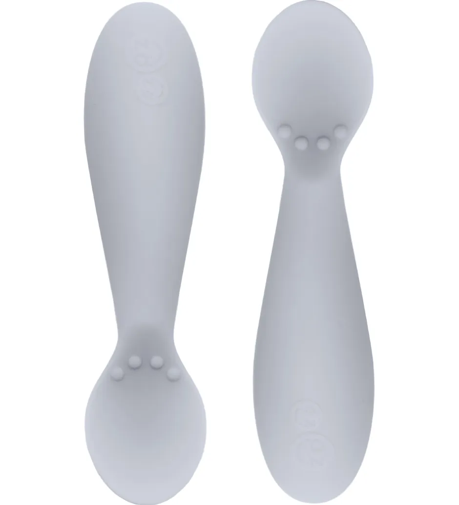 EzPz Tiny Spoon - 2-pak - Lysegrå