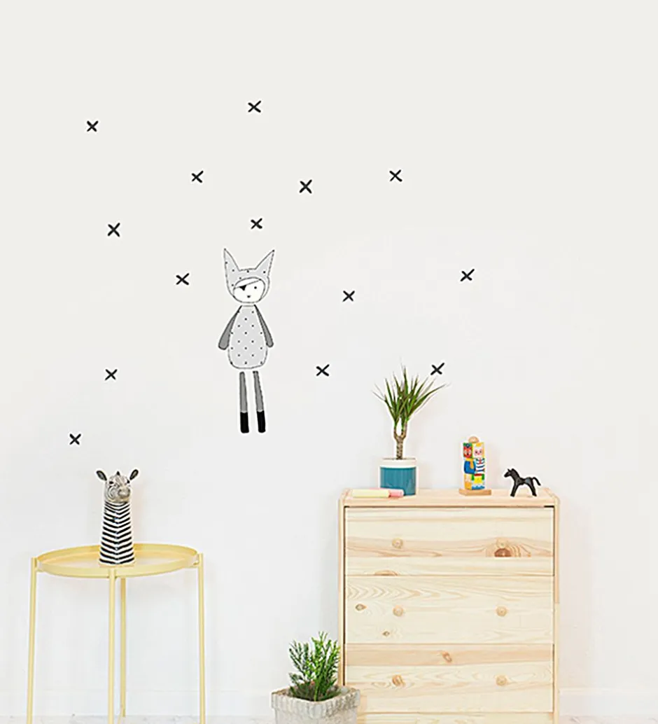 Wallsticker*Fabelab Wallstickers - Dreamy Friend Pirate - Grå m. Pirat
