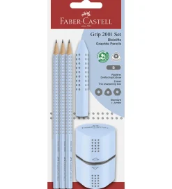 Skriveredskaber*Faber-Castell Blyantsæt - Grip 2001 - 5 Dele - Sky Blue