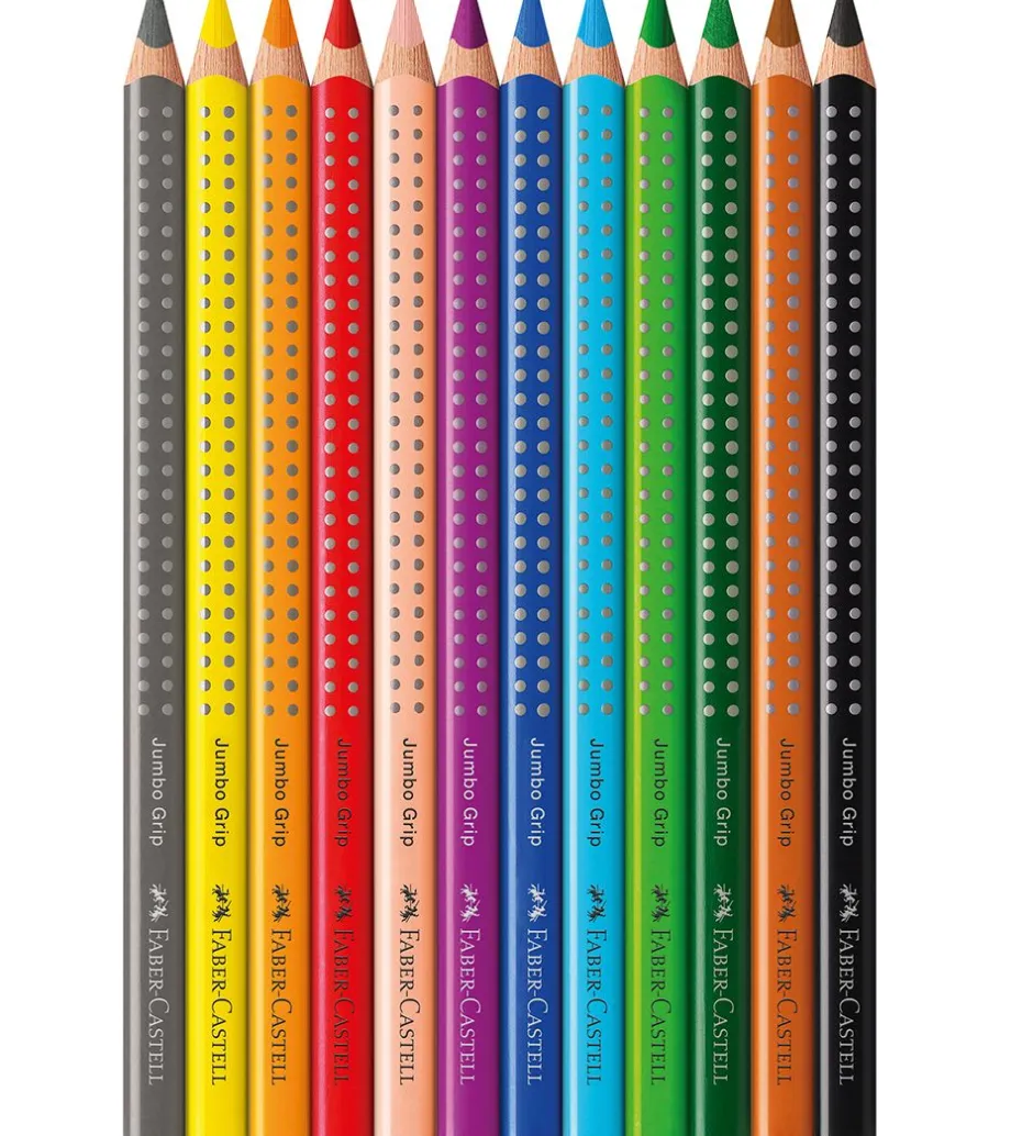 Maling*Faber-Castell Farveblyanter - Jumbo Grip - Akvarel - 12 stk - Mu