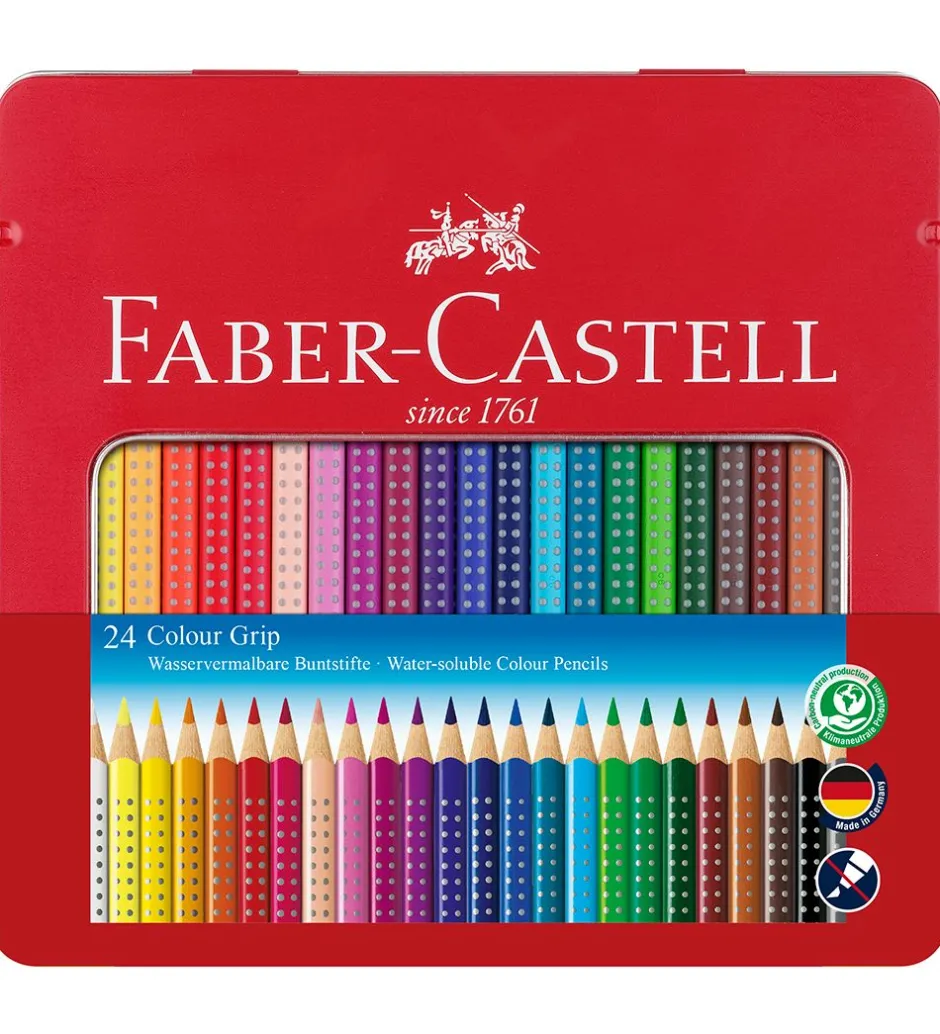 Maling*Faber-Castell Farveblyanter - Grip - akvarel - 24 stk - Multi