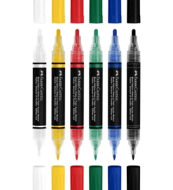 Tuscher Og Farver*Faber-Castell Tuscher - Shake & Paint Akryl - 6 Stk. - Multi