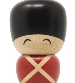 Pyntefigurer*FableWood Garder - Christian - 6 cm - Natur/Rød/Sort
