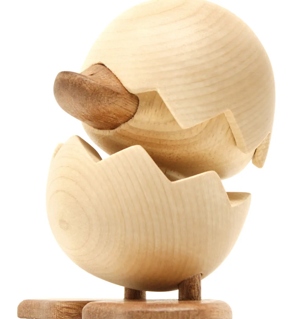 Pyntefigurer*FableWood H.C. Andersen - Den Grimme Ælling - 8 cm - Natur