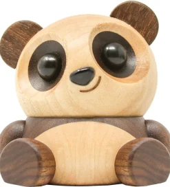 Pyntefigurer*FableWood Panda - Pom Pom - 6 cm - Natur
