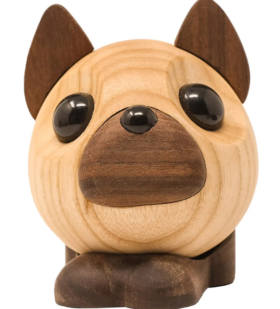 Pyntefigurer*FableWood Pick-Me-Up Fransk Bulldog - Benny - 10 cm - Natur