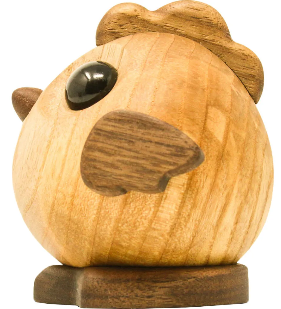 Pyntefigurer*FableWood Pick-Me-Up Kylling - Henny - 9 cm - Natur